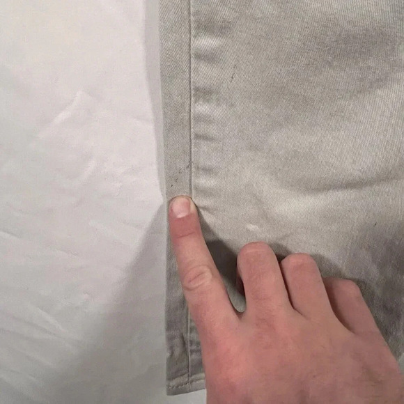 Levi's 502 Jeans 28x30 White Grey Cotton Blend Button Zip Pockets Strauss - Picture 4 of 11